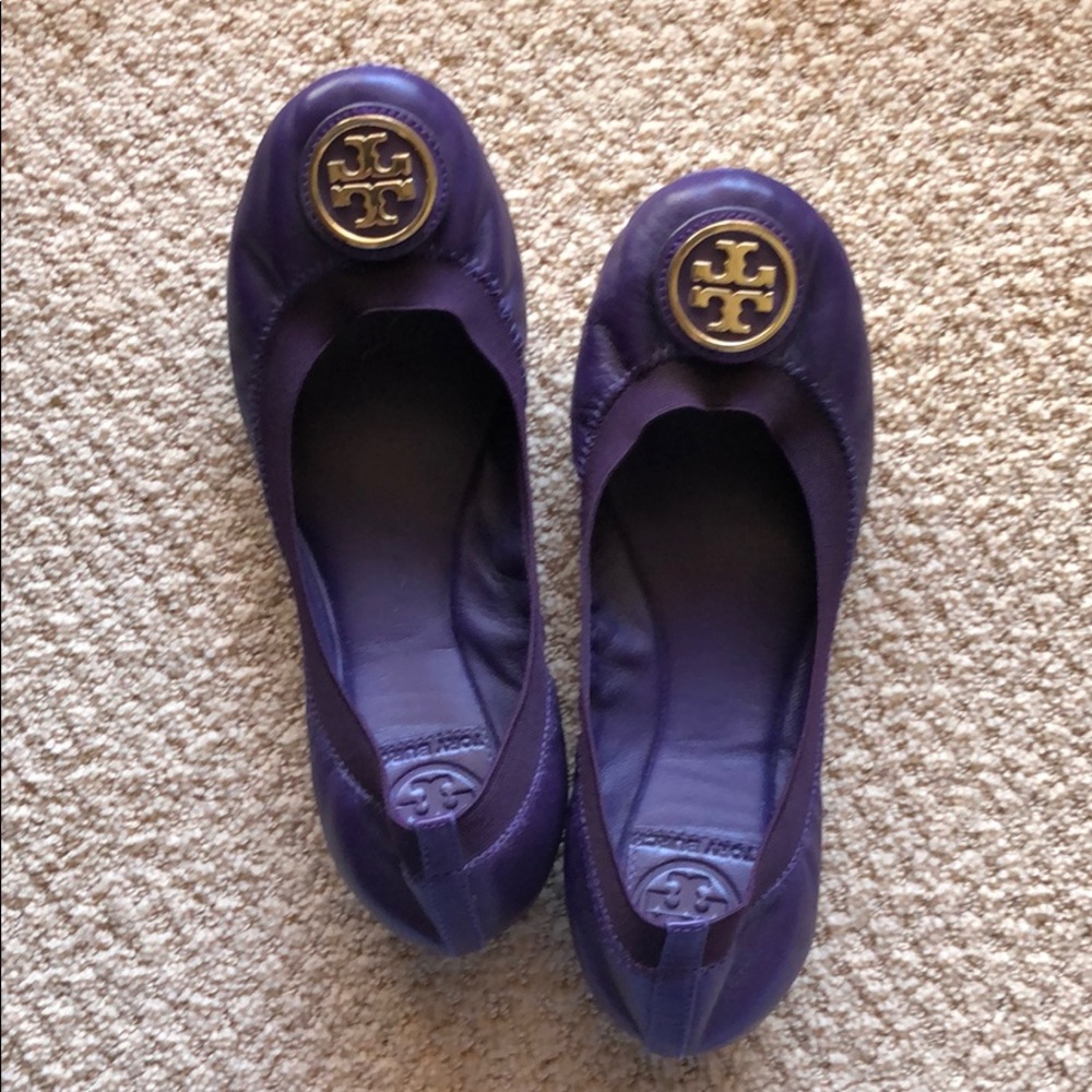 Tory Burch Caroline Ballet flats in purple, sz 7 - Picture 3 of 7